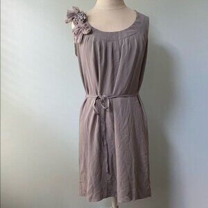 Banana Republic Silk Tie Floral Dress